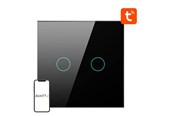 Inteligentny dom - Avatto Smart Light Switch ZigBee ZTS02-EU-B2 2 Way TUYA (black) - ZTS02-EU-B2