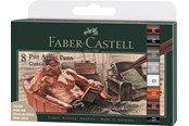 Przybory do pisania i rysowania - Faber-Castell India ink Pitt Artist Pen Classical 8ct - 167172