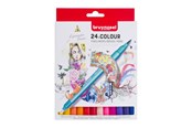Kreatywne gry - Bruynzeel Fineliner Brush Pens 24 pcs. - 60325024