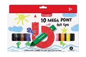 Kreatywne gry - Bruynzeel Kids Mega Felt-tip Pens 10 pcs. - 60122002
