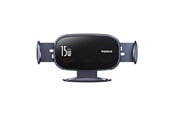 Telefon - Adapter i Ładowarka - Baseus LightChaser car holder with induction charger (black) - C40355901111-00