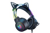 Słuchawki, zestaw słuchawkowy - ONIKUMA X15 PRO Gaming headset Cat (Black) - X15 PRO Cat Black
