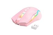 Myszka - ONIKUMA CW905 Wireless - Myszka do gier - Optyczny - 7 - Różowy z RGB - CW905 2.4G pink