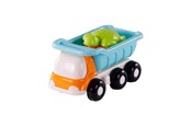 Zabawki na zewnatrz - Cavallino Toys Beach Dump Truck with 4 Sand Shapes Blue - 9146SF01