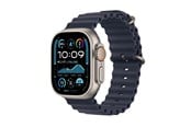 Smartwatch, zegarek i opaska sportowa - Apple Watch Ultra 2 GPS + Cellular 49mm - Titanium Case with Navy Ocean Band - MX4D3DH/A