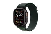 Smartwatch, zegarek i opaska sportowa - Apple Watch Ultra 2 GPS + Cellular 49mm - Black Titanium Case with Dark Green Alpine Loop - Medium - MX4R3DH/A