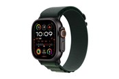 Smartwatch, zegarek i opaska sportowa - Apple Watch Ultra 2 GPS + Cellular 49mm - Black Titanium Case with Dark Green Alpine Loop - Large - MX4T3DH/A