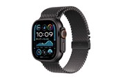 Smartwatch, zegarek i opaska sportowa - Apple Watch Ultra 2 GPS + Cellular 49mm - Black Titanium Case with Black Titanium Milanese Loop - S - MX4W3DH/A