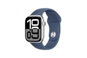 Smartwatch, zegarek i opaska sportowa - Apple Watch Series 10 GPS 42mm - Silver Aluminium Case with Denim Sport Band - S/M - MWWA3QN/A