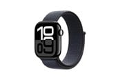 Smartwatch, zegarek i opaska sportowa - Apple Watch Series 10 GPS 42mm - Jet Black Aluminium Case with Ink Sport Loop - MWWG3QN/A