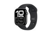 Smartwatch, zegarek i opaska sportowa - Apple Watch Series 10 GPS 46mm - Jet Black Aluminium Case with Black Sport Band - M/L - MWWQ3QN/A