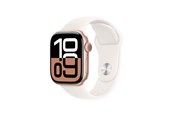 Smartwatch, zegarek i opaska sportowa - Apple Watch Series 10 GPS + Cellular 42mm - Rose Gold Aluminium Case with Light Blush Sport Band - S/M - MWX93QN/A