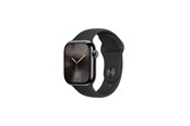 Smartwatch, zegarek i opaska sportowa - Apple Watch Series 10 GPS + Cellular 42mm - Slate Titanium Case with Black Sport Band - S/M - MWXG3QN/A