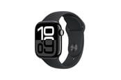 Smartwatch, zegarek i opaska sportowa - Apple Watch Series 10 GPS + Cellular 46mm - Jet Black Aluminium Case with Black Sport Band - M/L - MWY43QN/A