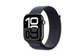 Smartwatch, zegarek i opaska sportowa - Apple Watch Series 10 GPS + Cellular 46mm - Jet Black Aluminium Case with Ink Sport Loop - MWY53QN/A