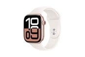 Smartwatch, zegarek i opaska sportowa - Apple Watch Series 10 GPS + Cellular 46mm - Rose Gold Aluminium Case with Light Blush Sport Band - M/L - MWY73QN/A
