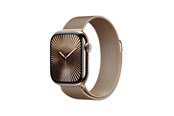 Smartwatch, zegarek i opaska sportowa - Apple Watch Series 10 GPS + Cellular 42mm - Gold Titanium Case with Gold Milanese Loop - MX083QN/A