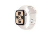 Smartwatch, zegarek i opaska sportowa - Apple Watch SE GPS 40mm - Starlight Aluminium Case with Starlight Sport Band - S/M - MXEF3QN/A