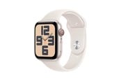 Smartwatch, zegarek i opaska sportowa - Apple Watch SE GPS + Cellular 44mm - Starlight Aluminium Case with Starlight Sport Band - M/L - MXGU3QN/A