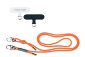 Telefon - Inne akcesoria - Mobile Origin Lanyard rope 6 mm - Orange - 82 - 163cm - LYR-UNI-ORG
