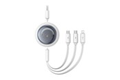 Kabel USB - Baseus Free2Draw 3-in-1 USB to micro USB+Lightning+USB-C cable 3.5A 1.1m (white) - P10368700211-01