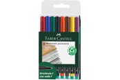 Przybory do pisania i rysowania - Faber-Castell Marker Multimark permanent F wallet of 8 - 151309