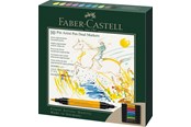 Przybory do pisania i rysowania - Faber-Castell India ink PAP Dual Marker wallet of 10 - 162010