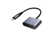 USB hub - Joyroom 2-in-1 Audio adapter SY-L02 Lightning to Double Lightning (black) USB hub - Czarny - SY-L02