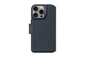 Telefon - Pokrowiec i etui - Decoded Leather Detachable Wallet for iPhone 16 Pro Navy - D25IPO16PDW5NY