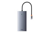 Kabel USB - Baseus PortalJoy 13-in-1 Hub USB-C to HDMI+DP+VGA+C+USB+PD+RJ45+SD/TF+3.5mm (gray) - B00053002811-01