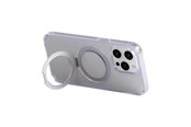 Telefon - Pokrowiec i etui - Joyroom Magnetic protective phone case with holder JR-BP004 for iPhone 15 Pro Max (transparent) - JR-BP004 iP 15 Pro M