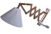 Lampy - Alpe Design Danish designed beech wood accordion wall lamp - 3132616