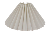Lampy - Alpe Design Plisowany klosz w białym lnianym materiale o średnicy 15 cm - 4141502