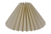 Lampy - Alpe Design Plisowany klosz w kremowy lnianym materiale o średnicy 18 cm - 4141803