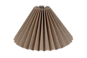 Lampy - Alpe Design Plisowany klosz w oliwkowozielonym lnianym materiale o średnicy 18 cm - 41418512