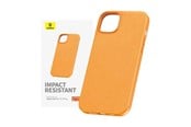 Telefon - Pokrowiec i etui - Baseus Phone Case for iPhone 15 ProMax Fauxther Series (Orange) - P60157304713-03
