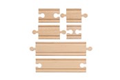 Zabawki drewniane - Eichhorn Train Tracks Tracks Expansion Set 6 pcs. - 100006402