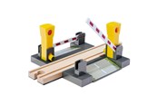 Zabawki drewniane - Eichhorn Train Tracks Level Crossing with Barriers 3 parts. - 100006500