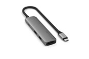 Stacja dokujaca - Satechi 4-in-1 USB-C Slim Multiport Adapter 4K - Space Grey - ST-P4SM