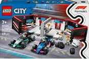 LEGO®  - LEGO City 60444 F1® Garaż i bolidy Mercedes-AMG i Alpine - 60444