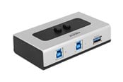 USB hub - DeLOCK Switch USB 3.0 2 port Manual Bidirectional USB hub - 2 - Czarny - 87667