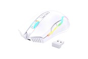 Myszka - ONIKUMA CW905 Wireless - Myszka do gier - Optyczny - 7 - Biały z RGB - CW905W Wireless
