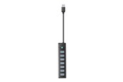 USB hub - ORICO PW7U USB to 7x USB 3.0 Hub Adapter (black) USB hub - 7 - USB 3.0 - Czarny - PW7U-U3-10-BK-EP