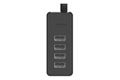 USB hub - ORICO W5P-100 USB to 4x USB 2.0 Hub Adapter (black) USB hub - 4 - USB 2.0 - Czarny - W5P-U2-100-BK-EP