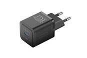 Telefon - Adapter i Ładowarka - Vention Wall charger FEPB0-EU USB-C 20W GaN (black) - FEPB0-EU