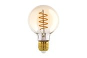 Zarówka LED - EGLO Żarówka światła LED G80 Globe 4W/820 245 lumen amber dimmable E27 - 110079