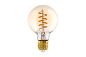 Zarówka LED - EGLO Żarówka światła LED G80 Globe 4W/822 270 lumen clear E27 - 110075