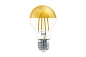 Zarówka LED - EGLO Żarówka światła LED A60 Standard Top-sail 7.3W/827 806 lumen clear/gold E27 - 110031
