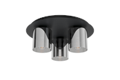 Lampy - EGLO GOROSIBA 1 ceiling lamp black - 99631