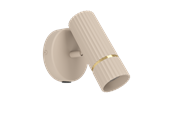 Lampy - EGLO CAMINIA wall light sandy/brushed brass - 901153